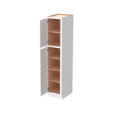 RTA Solid Wood Cabinet Inset Origami White Tall Cabinets for Kitchen Bathroom and Laundry Storage